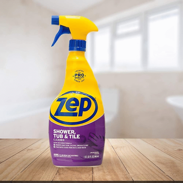 Zep Shower Tub and Tile Cleaner 32 oz ZUSTT32PF (Case of 2) - No Scrub Pro Formula Breaks up Tough Buildup on Contact