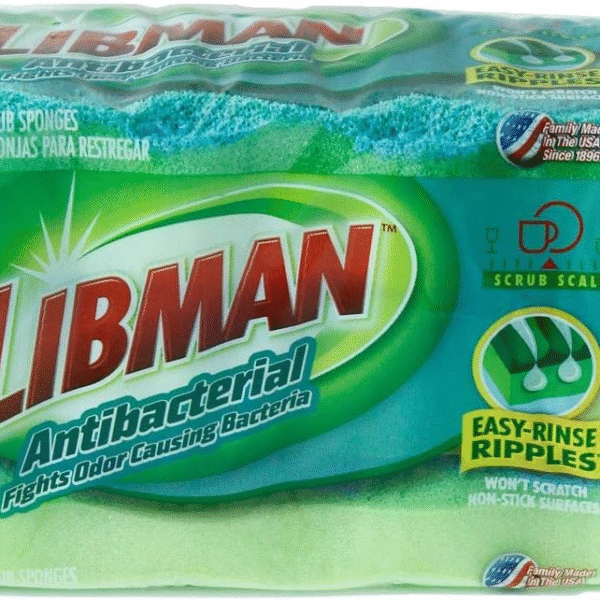 Libman 3 Count Sponge Pack, 4-1/2 by 3 by Libman