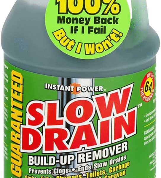 Instant Power Slow Drain Build Up Remover – Prevents Clogs, Ends Slow Drains for Sinks,Tubs, Showers, Toilets, Disposals, RVs, 2 Liters