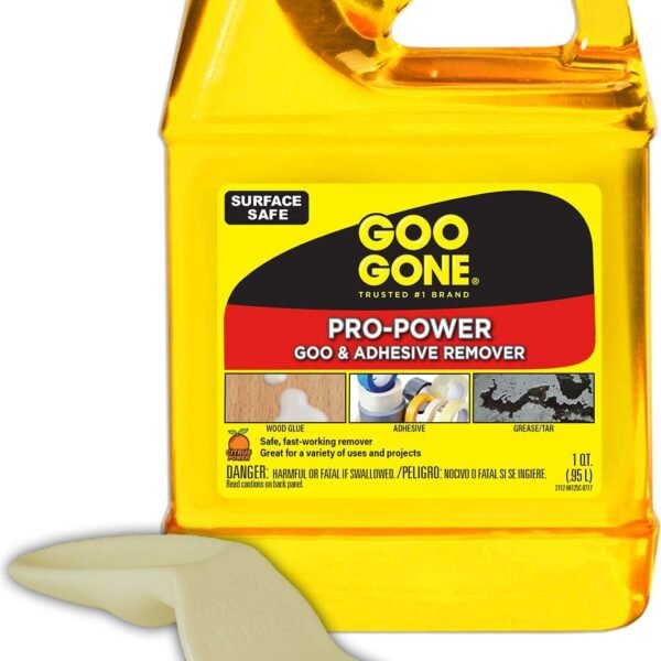 Goo Gone Pro-Power - 32 Ounce & Sticker Lifter - Professional Strength Adhesive Remover, Removes Stickers, Tape, Grease and More